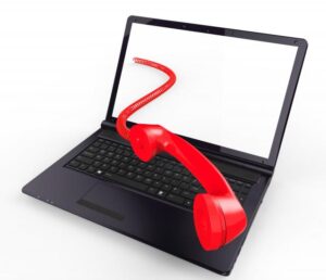 Laptop with phone 2